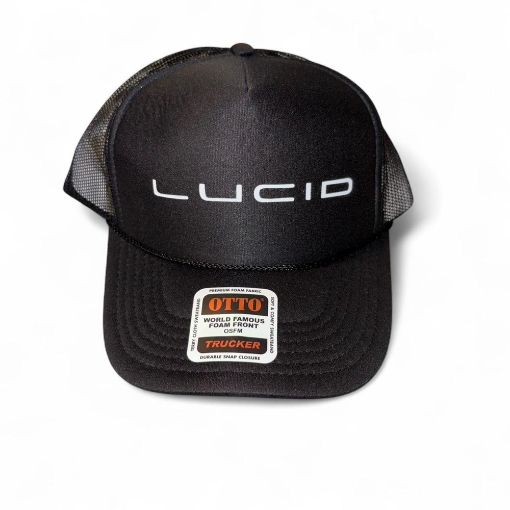 OTTO Lucid Black Mesh Trucker Hat